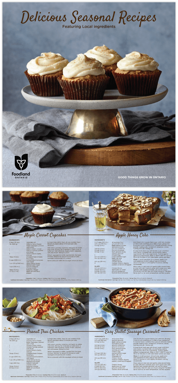 "Delicious Seasonal Recipes" POS Booklet