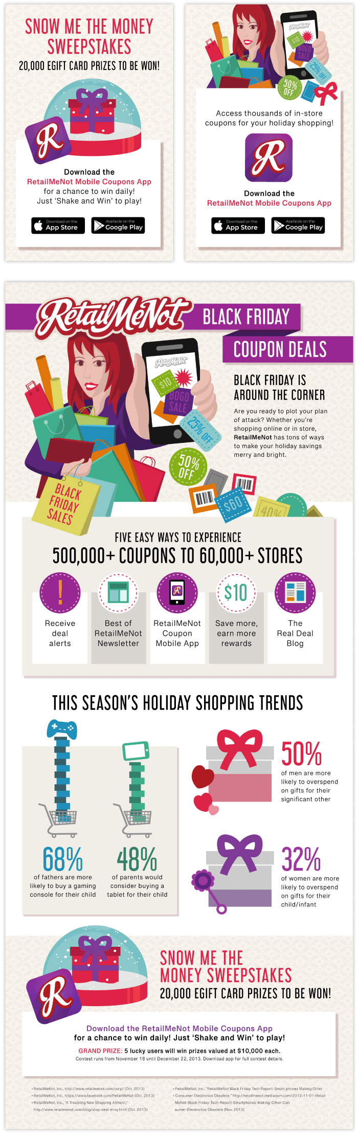 "RetailMeNot Mobile Coupons App" B2C Marketing Promo